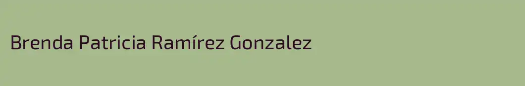 Brenda Patricia Ramírez Gonzalez